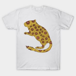 Cute yellow sunflower filled gerbil T-Shirt